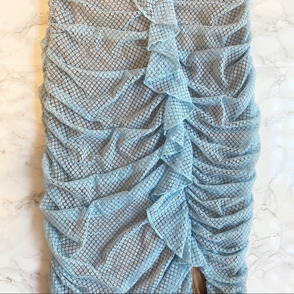 MAJORELLE Bradley Mini Dress Baby Blue Size Small - Picture 5 of 8